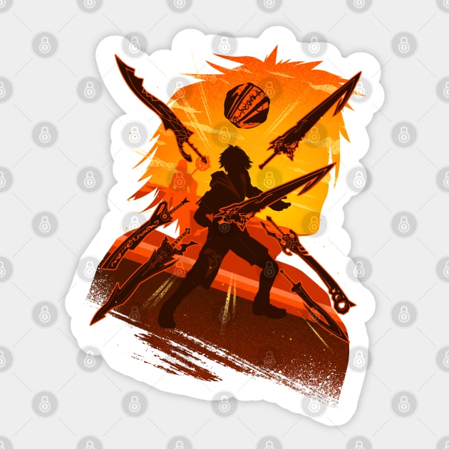 Protagonist Tidus Sticker by plonkbeast